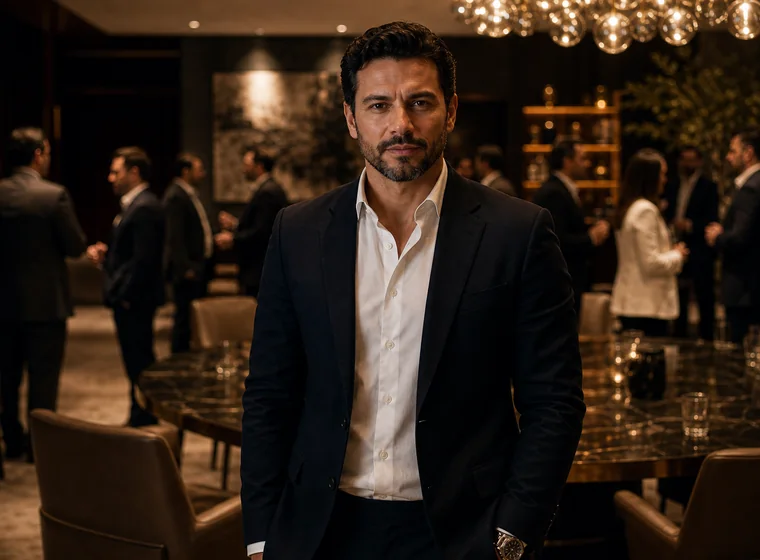 Retrato editorial do Curador Black Label